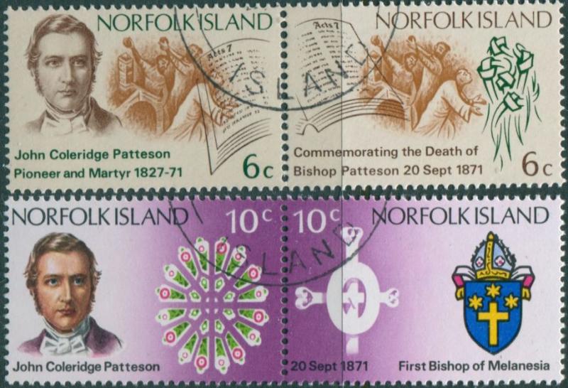 Norfolk Island 1971 SG121-124 Bishop Patteson set FU