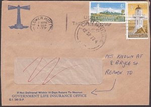 NEW ZEALAND GOVT LIFE DEPT 1977 Official commercial cover..................A2819