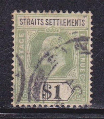 Straits Settlements 102 F-VF-used neat cancel nice color scv $ 75 ! see pic !
