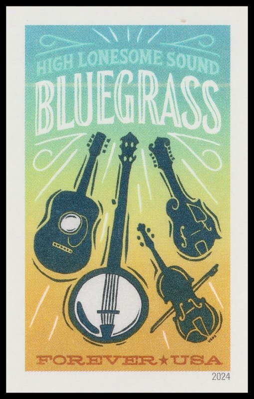 US 5844a Bluegrass imperf NDC single MNH 2024