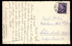 Germany 1942 Czech Gemeinschaftslager Werkheim-West 781 Work Camp Cover G90245