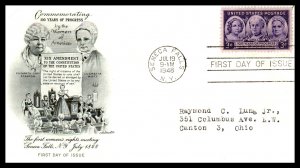 US 959 Progress For Women Artmaster Typed FDC