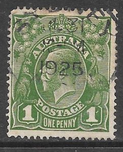 Australia 23: 1d George V, used,  just F