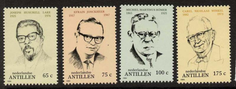 Netherlands Antilles 717-20 MNH Famous People