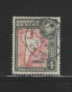 BRITISH GUINEA #232 1938 4c KING GEORGE VI F-VF USED b