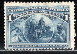 United States Scott # 230, unused, no gum, thin