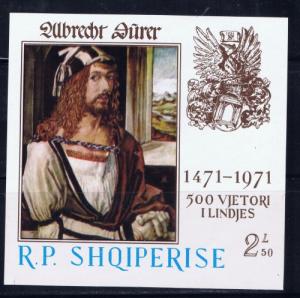 Albania 1359 NH 1971 Durer 500th Anniversary S/S 