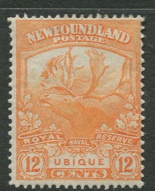 Newfoundland - Scott 123 - Caribou Issue- 1919 - MLH - Single 12c Stamp