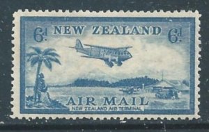 New Zealand #C8 Used 6p Airplane Over Landing Field