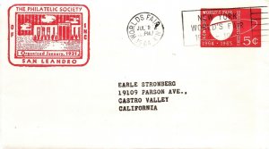 SCOTT #U546 5c GLOBE SATELLITE ORBIT STAMPED ENVELOPE CANCEL WORLDS FAIR 1964