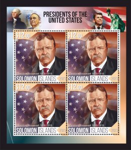 Stamps.USA Reagan, Linkoln,Roosevelt 8 sheets  perforated 2023 year Djibouti NEW