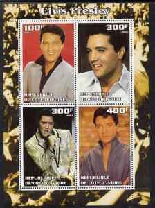 IVORY COAST - 2003 - Elvis #1 - Perf 4v Sheet - MNH - Private Issue