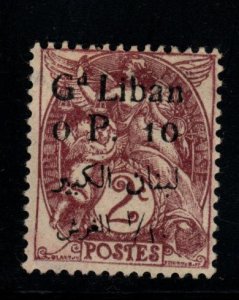 LEBANON Scott 22 Unused, MNG Overprinted French stamp for use in Lebanon.