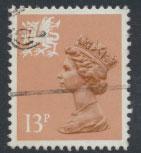 Great Britain Wales  SG W38ea SC# WMMH21a Used  see details 1 left side band