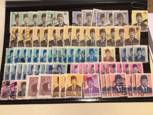 Indonesia  Republic President Suharto used stamps for collecting A9956
