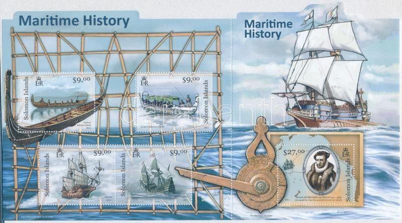 Solomon Islands stamp Shipping minisheet MNH 2012 Mi 1516-1520 WS148407