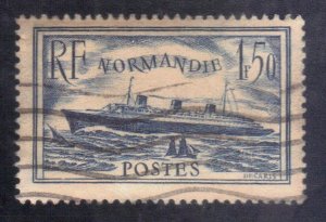 FRANCE SCOTT #300 USED  1.50fr 1935  NORMANDIE