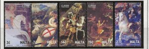 Malta 2003 Paintings of St.George set of 5 sg.1299-13  MNH