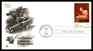 US 1530-1537 UPU Artcraft Set of Eight U/A FDC