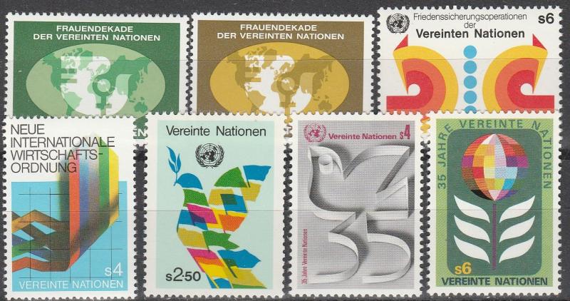 United Nations Vienna #7-13 MNH  CV $3.35  (A10848)