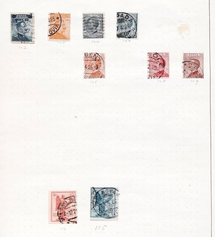 Italy Early/Mid Used Collection (Appx 120+Stamps) Ta 701