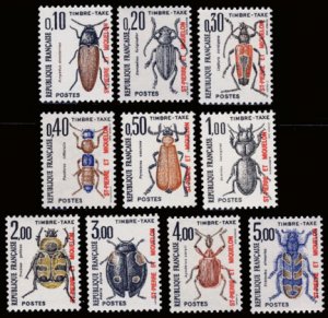 Scott #J83-92 Insects MNH