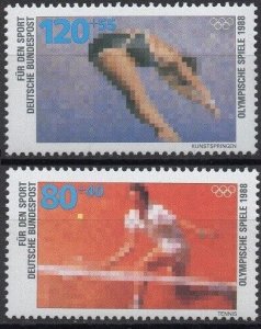 1988 Germany 1354-1355 1988 Olympic Games in Seoul  5,50 €