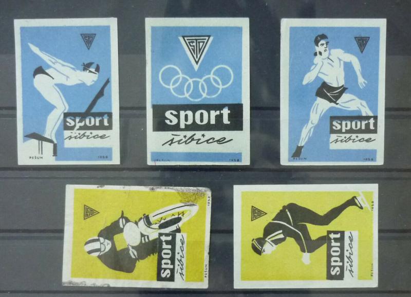 Match Box Labels ! sport olympic games athletics race GN13