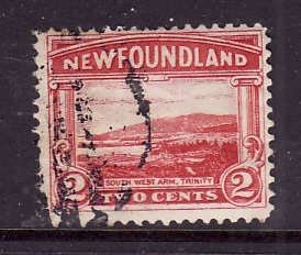 Newfoundland- Sc#132-used 2c South West Arm Trinity-id#465-1923-4-