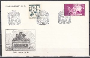 Sweden, Scott cat. 992-993. Opera, Musis issue. First day Cover.