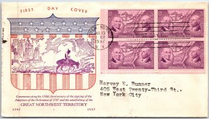 US COVER FIRST DAY OF ISSUE 150th ANNIVERSARY THE GREAT NORTHWEST TERRITORY B(4)