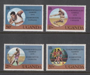 Uganda Scott #199-202 MH