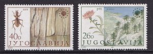 Yugoslavia   #1685-1686   MNH  1984  nature  flower  insect