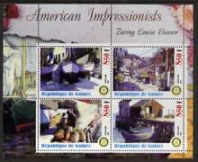 GUINEA- 2003 - Am. Impressionists, Z L Eleanor - Perf 4v Sheet-MNH-Private Issue