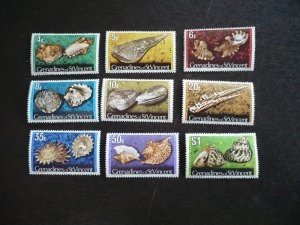Stamps - St. Vincent Grenadine Scott# 36-40,43,45,47,48-Mint H Part Set 9 St