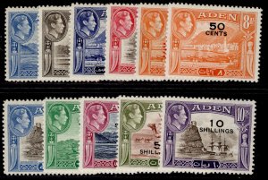 ADEN GVI SG36-46, 1951 complete set, NH MINT. Cat £90.