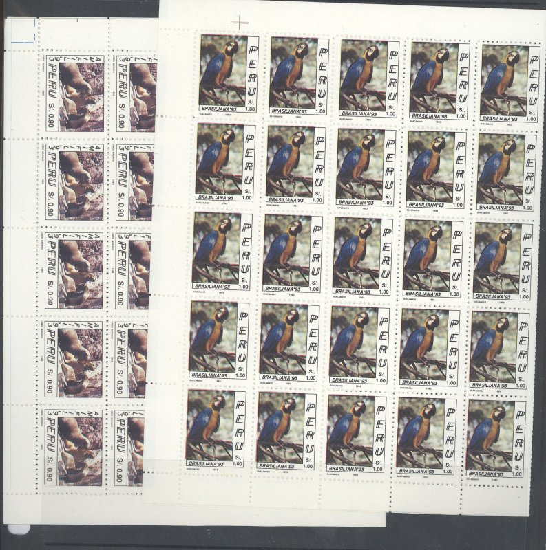 Peru #1052-1053 Mint (NH) Single (Complete Set)