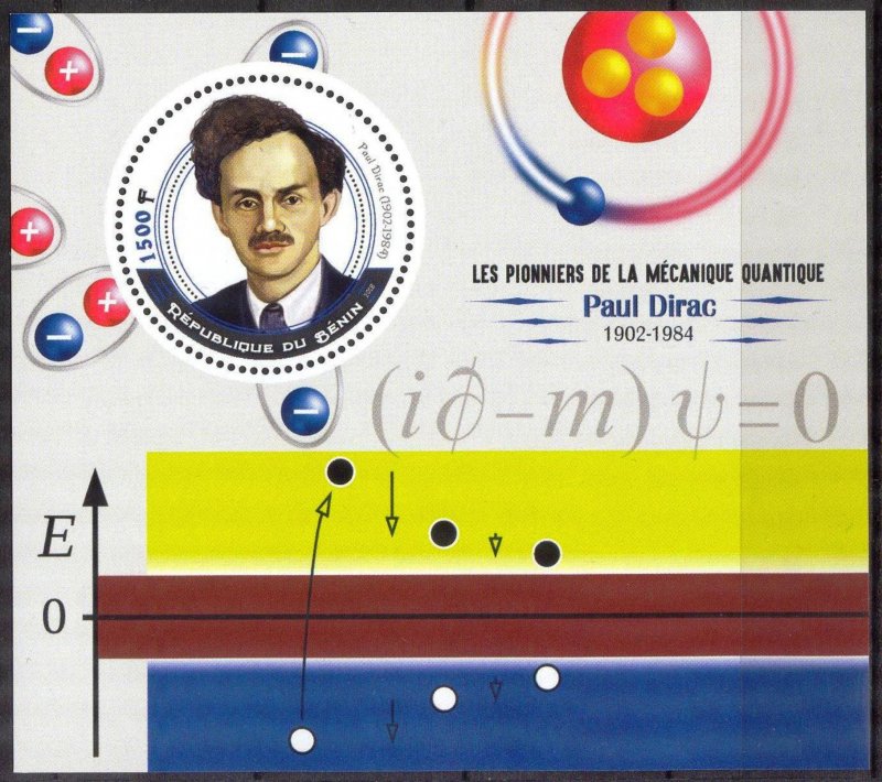 Benin 2018 Science Paul Dirac S/S MNH