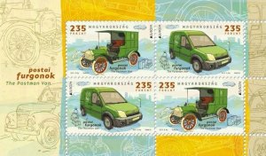 Hungary 2013 MNH Souvenir Sheet Stamps Scott 4282 Europa CEPT Postal Vans Cars