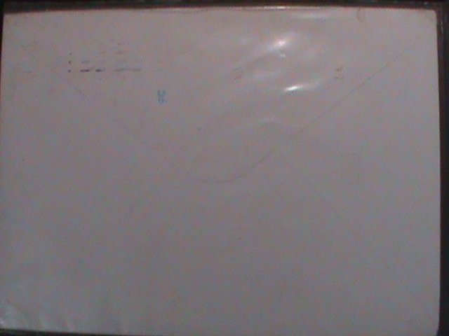 ​HONG KONG-1994-CV-37- ELIZABETH II STAMPS ON USED AIRMAIL COVER-VF-FANCY CANCEL