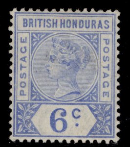 BRITISH HONDURAS QV SG56, 6c ultramarine, M MINT. Cat £15.