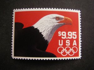 Scott 2541, $9.95 Eagle & Olympic Rings, MNH Express Mail Beauty