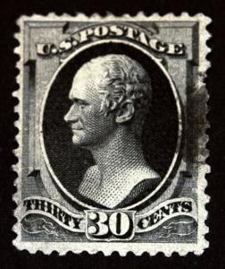#165 30c Gray Black 1874 VF Used