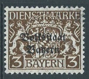 Bavaria, Sc #O20, 3pf Used