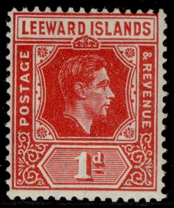 LEEWARD ISLANDS GVI SG99b, 1d carmine, VLH MINT.