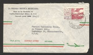 MEXICO TO USA - AIRMAIL LETTER WITH CORREO AEREO STAMP - 1965. (31)