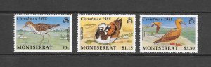 BIRDS -MONTSERRAT #703-5  MNH