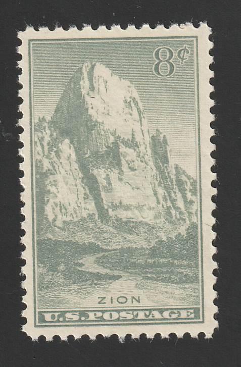 SC# 747 - (8c) - Natl Park, Zion, Mint Never Hinged single