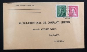 1953 Victoria BC Canada Commercial cover To McColl Oil Company Calgary