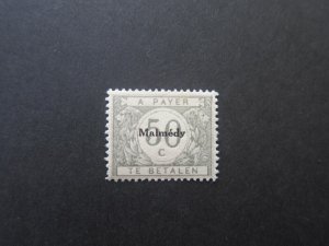 Germany Under Beligian Occ. 1920 Sc J10 MH